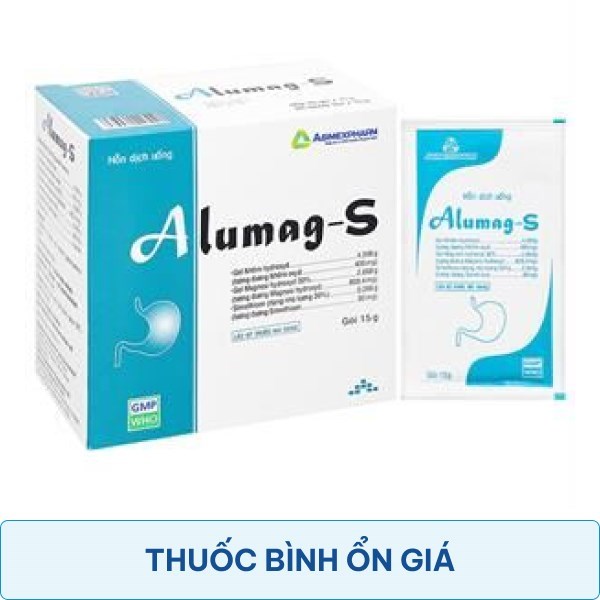 Hỗn dịch uống Alumag-S 15g điều trị viêm loét dạ dày tá tràng