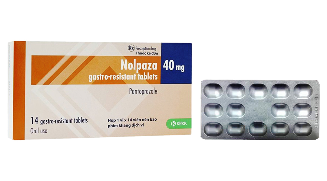 Nolpaza 40mg trị loét đường tiêu hoá, trào ngược dạ dày (1 vỉ x 14 viên ...