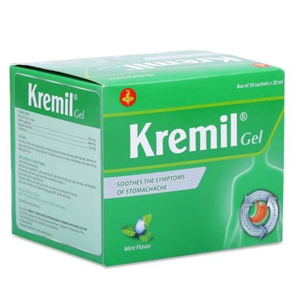 Kremil Gel trị viêm loét dạ dày, tá tràng