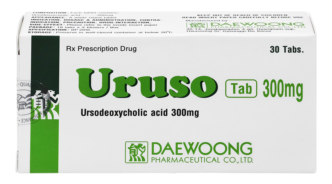 Uruso Tab 300mg hỗ trợ trị bệnh lý về gan mật