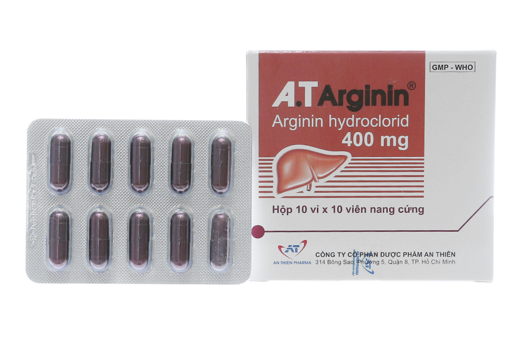 A.T Arginin 400mg hỗ trợ trị khó tiêu