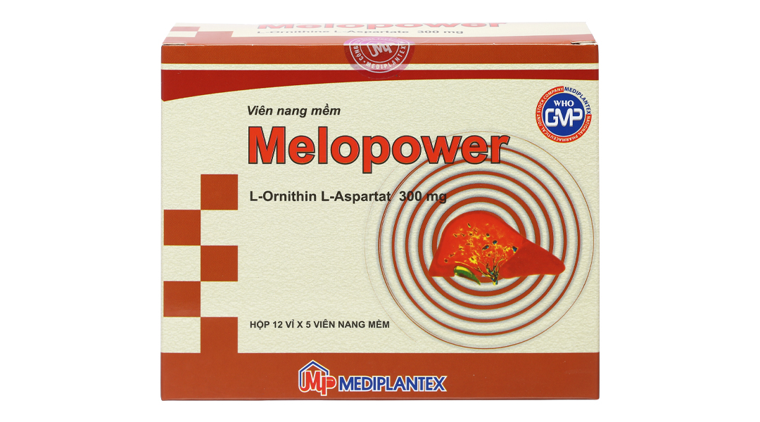 Melopower 300mg trị chứng tăng amoniac huyết