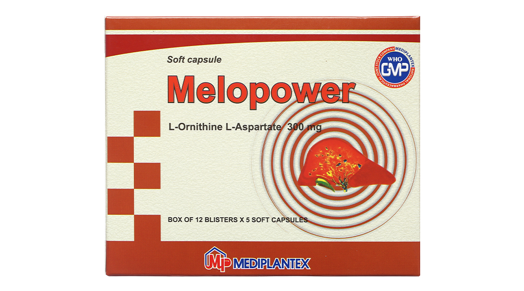 Melopower 300mg trị chứng tăng amoniac huyết