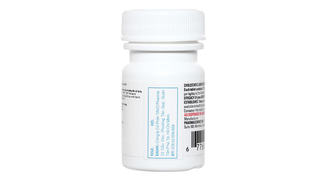 Pms-Ursodiol C 250mg hỗ trợ trị bệnh lý về gan mật