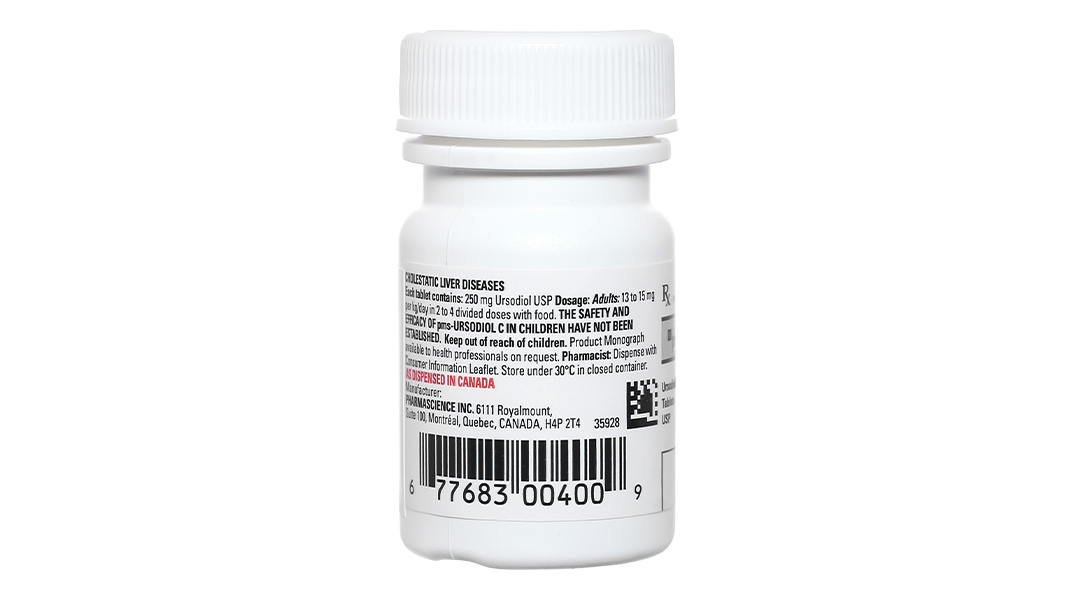 Pms-Ursodiol C 250mg hỗ trợ trị bệnh lý về gan mật