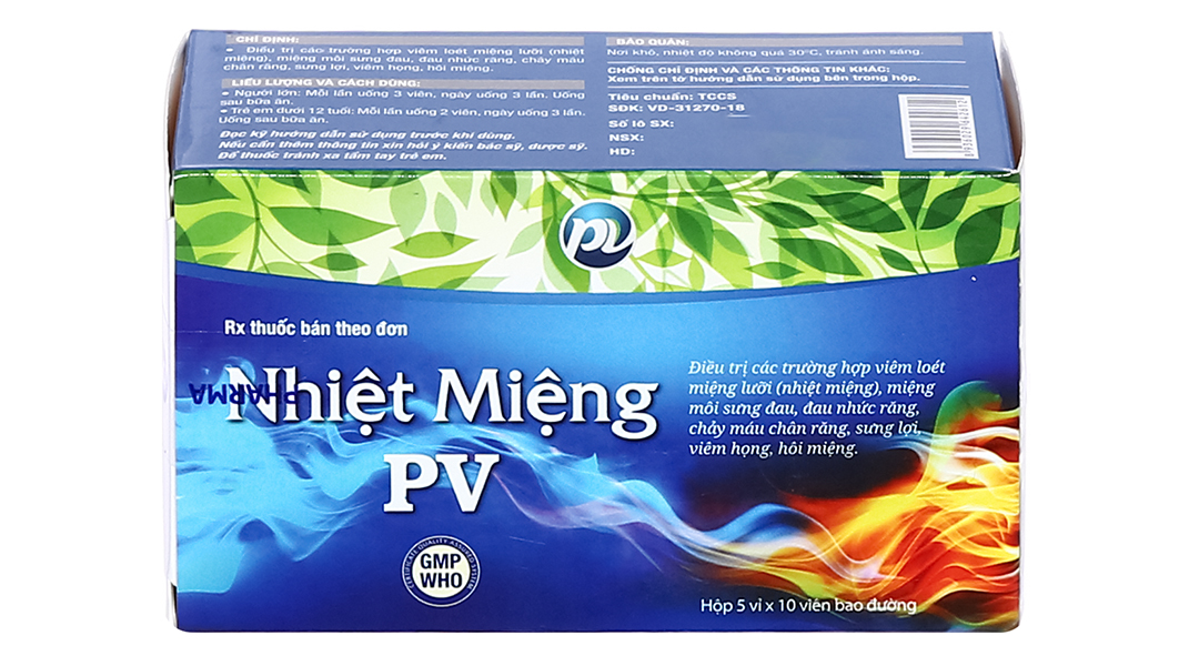 Nhiệt Miệng PV trị nhiệt miệng, hôi miệng