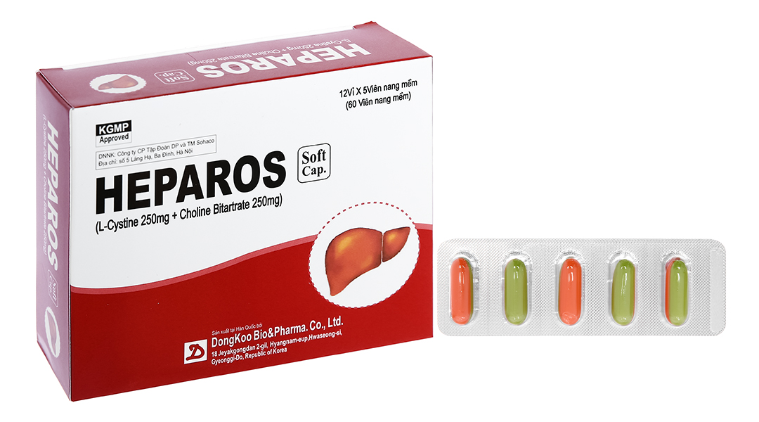 Viên uống Heparos hỗ trợ trị các bệnh do rối loạn chức năng gan