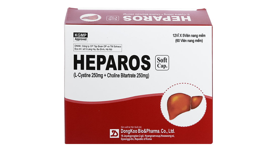 Viên uống Heparos hỗ trợ trị các bệnh do rối loạn chức năng gan