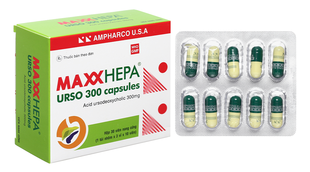 Maxxhepa Urso 300 Capsules hỗ trợ trị bệnh lý về gan mật