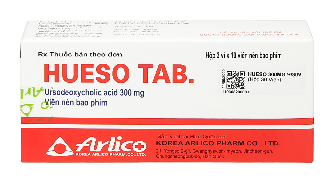 Hueso Tab. hỗ trợ trị bệnh lý về gan mật