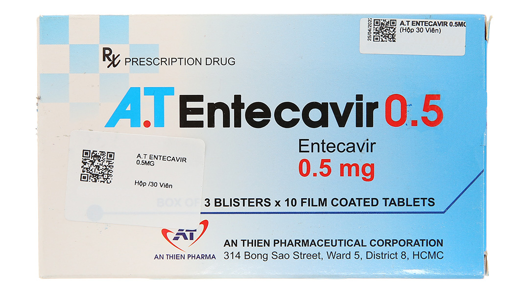 A.T Entecavir 0.5 điều trị viêm gan B