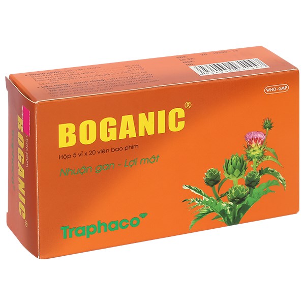 Viên bao phim Boganic hỗ trợ trị suy giảm chức năng gan, viêm gan