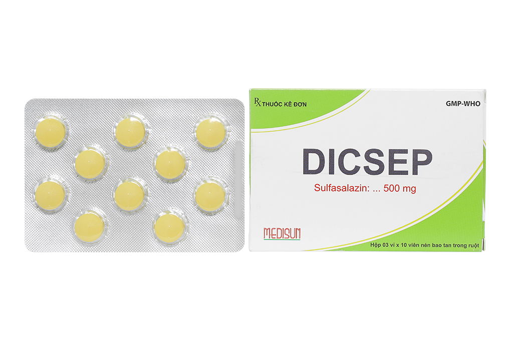 Dicsep 500mg trị viêm loét đại tràng