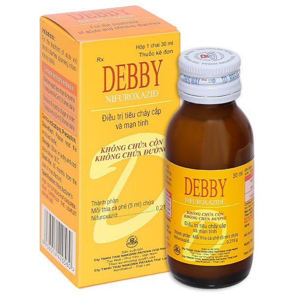 Hỗn dịch uống Debby điều trị tiêu chảy cấp và mạn tính