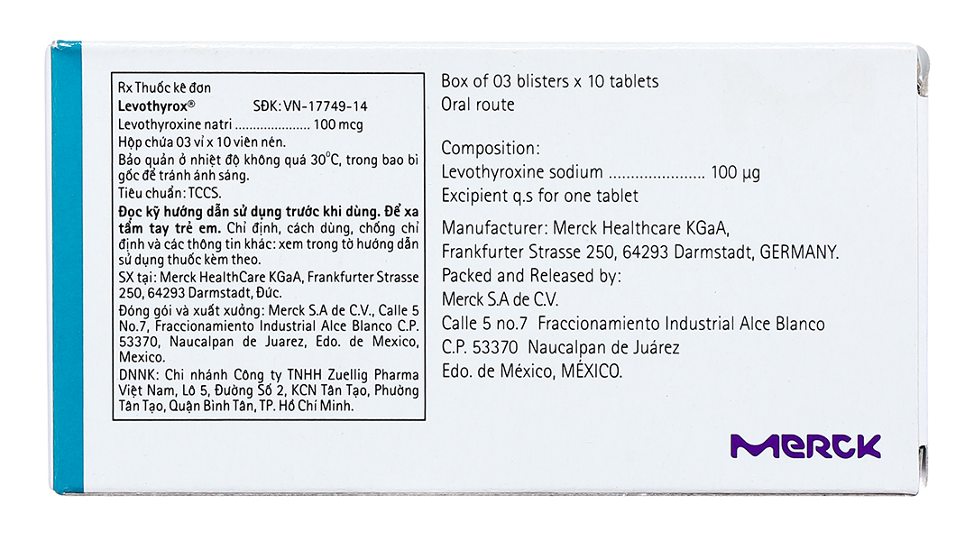 Levothyroxin natri 100mcg là thuốc được sử dụng để điều trị bệnh gì?