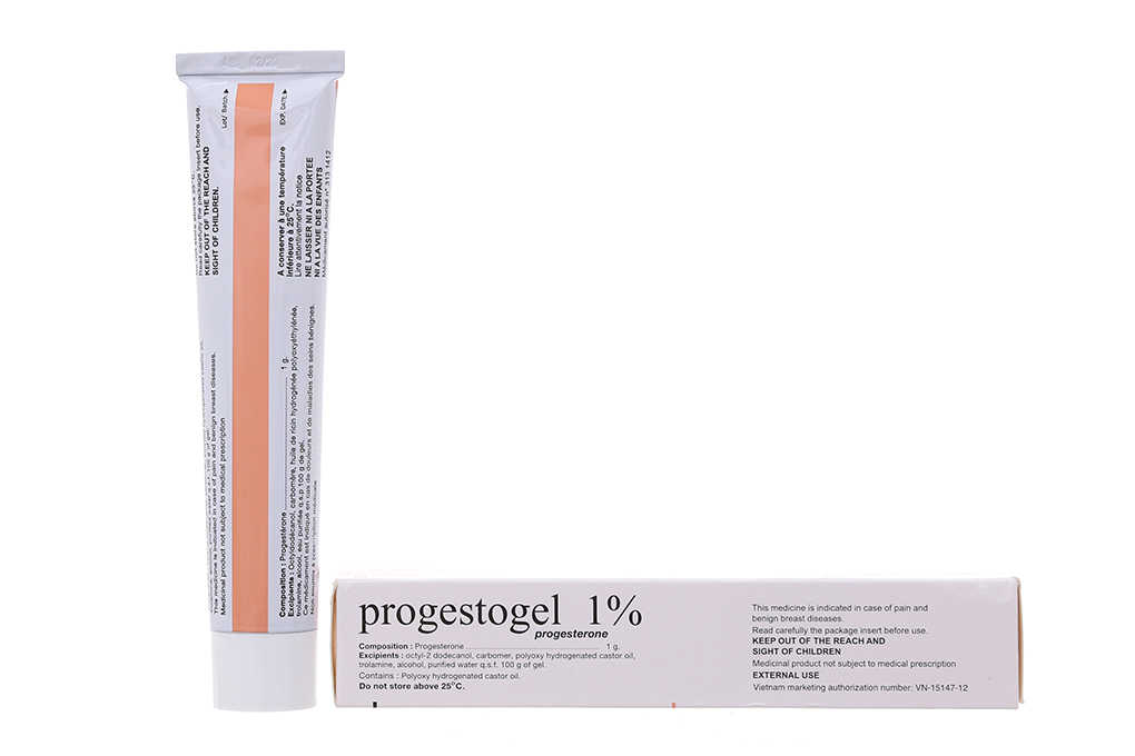 How to use progesterone gel for treating breast pain caused by menstrual cycle or benign breast conditions?