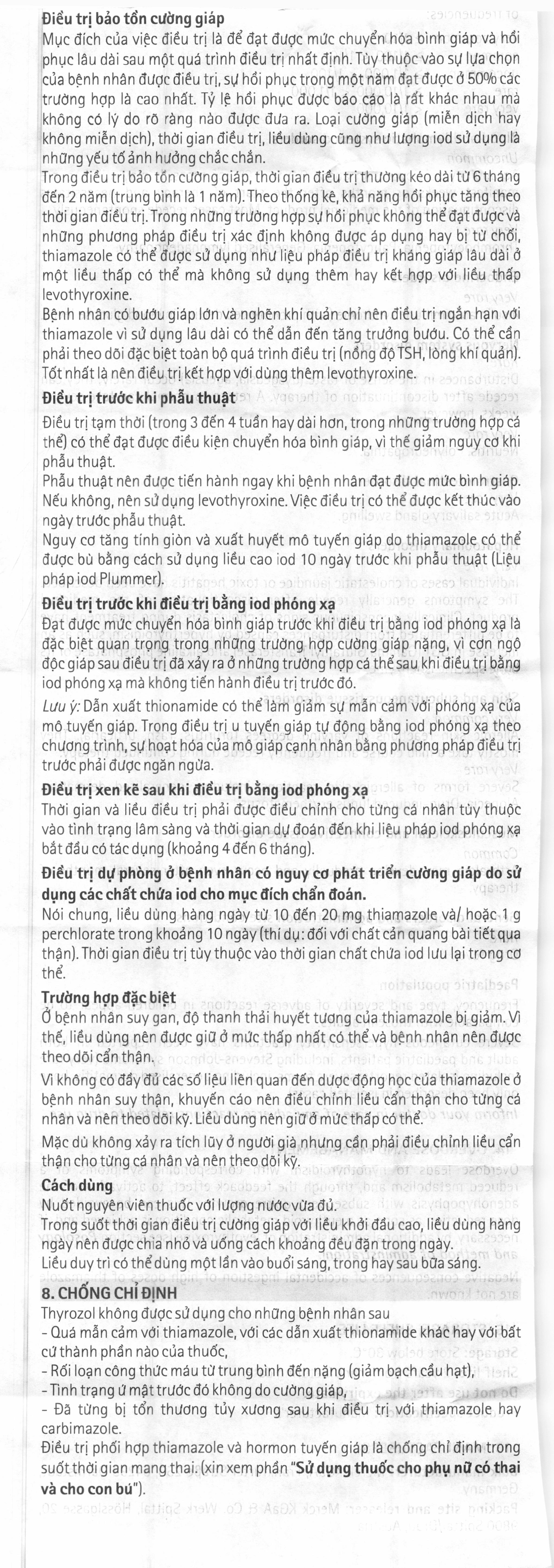 Thuốc Thyrozol 5mg hộp 100 viên-Nhà thuốc An Khang