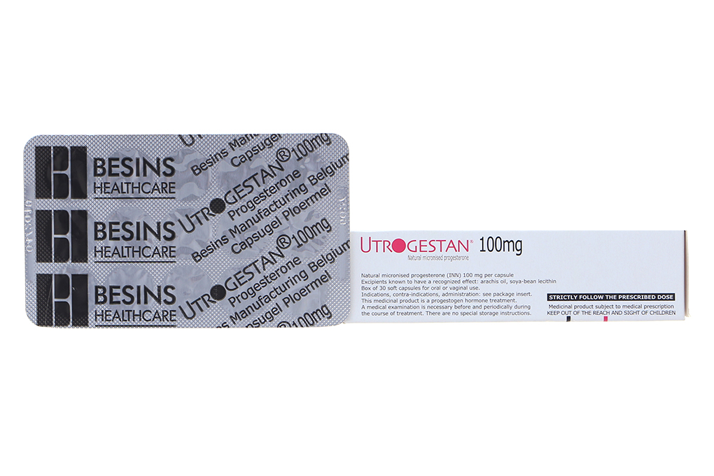 Utrogestan 100mg có tác dụng gì và thành phần chính của thuốc này là gì?