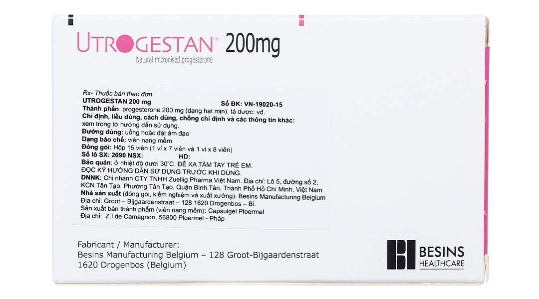 Thuốc Utrogestan có tương tác với các loại thuốc khác không?
