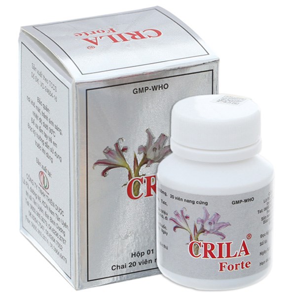 Crila Forte trị phì đại tuyến tiền liệt, u xơ tử cung