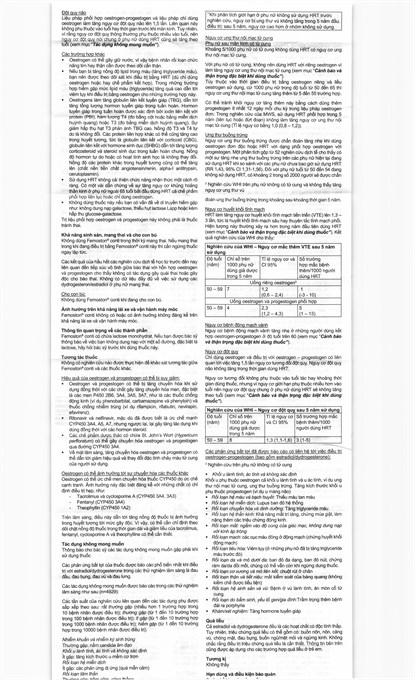 Femoston Conti 1mg/5mg trị thiếu estrogen do mãn kinh (1 vỉ x 28 viên) - 8