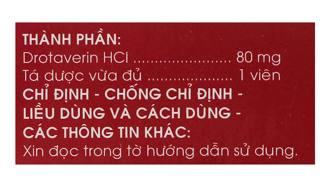 Expas Forte 80mg giảm đau do co thắt tiêu hóa
