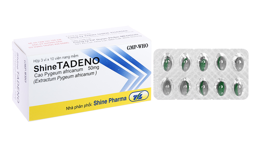 ShineTadeno 50mg trị phì đại tuyến tiền liệt