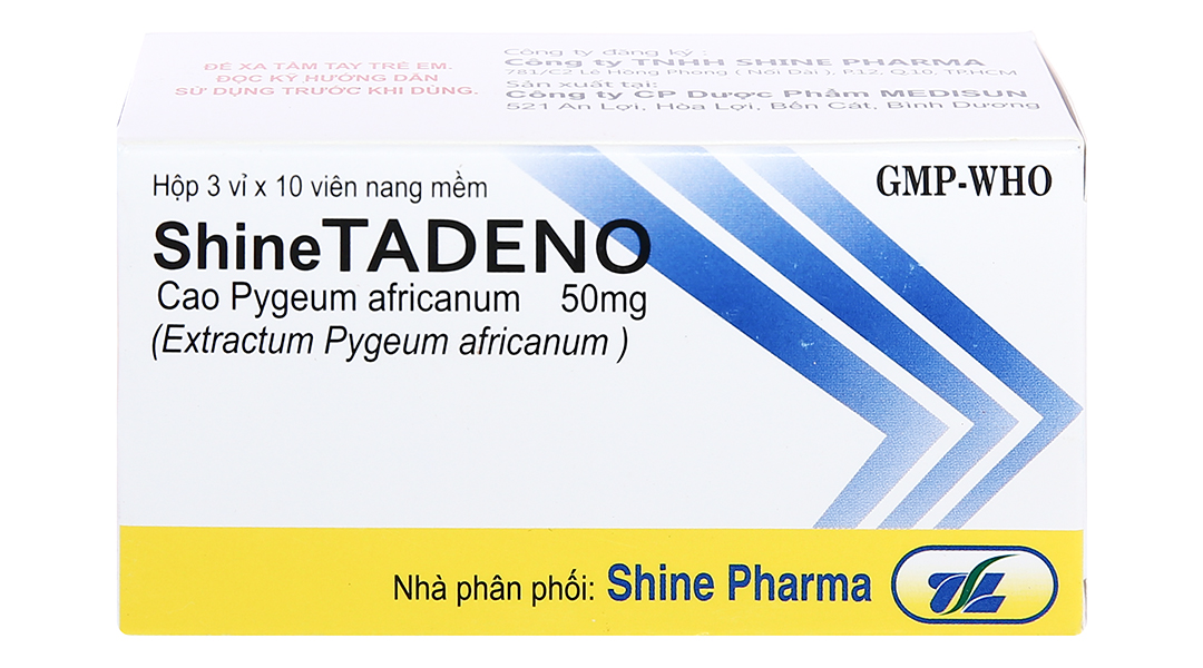ShineTadeno 50mg trị phì đại tuyến tiền liệt
