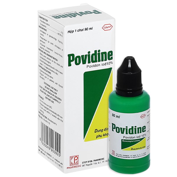 Dung dịch phụ khoa Povidine 10% sát trùng viêm âm đạo, âm hộ