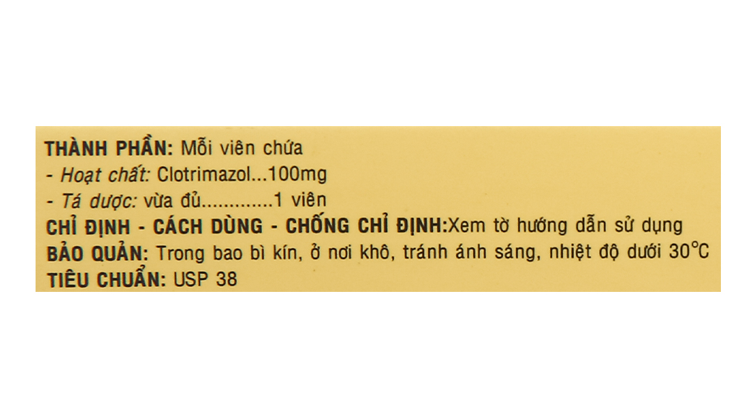 Viên đặt âm đạo Shinpoong Cristan 100mg trị nhiễm nấm âm đạo
