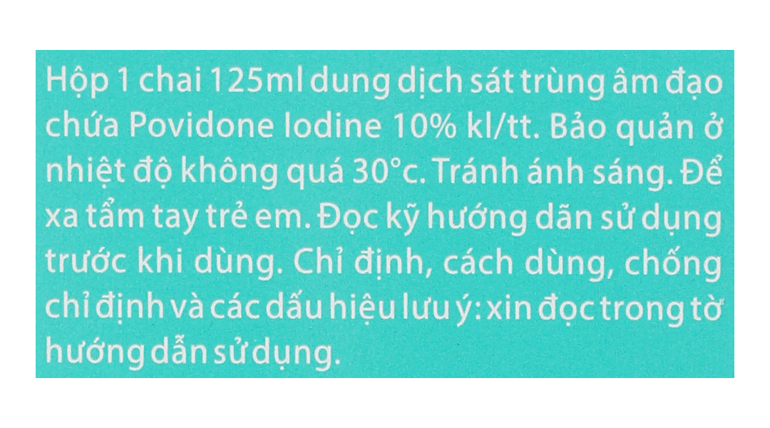 Dung dịch Betadine Vaginal Douche 10% hỗ trợ trị nhiễm khuẩn âm đạo