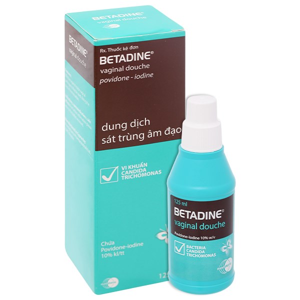 Dung dịch Betadine Vaginal Douche 10% hỗ trợ trị nhiễm khuẩn âm đạo