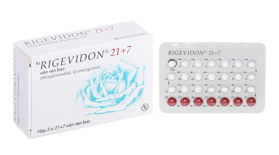 Rigevidon 21+7 thuốc tránh thai hằng ngày (3 vỉ x 28 viên) - 04 ...