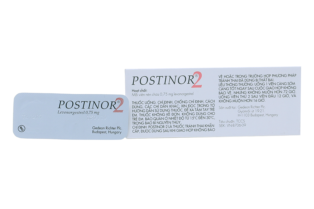 Thuốc tránh thai Postinor-2 có hiệu quả như thế nào sau khi giao hợp không dùng biện pháp tránh thai?