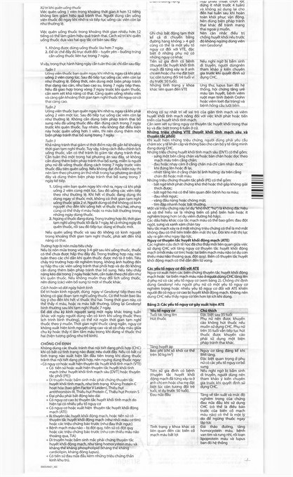 Gesdonyl 20 thuốc tránh thai hằng ngày