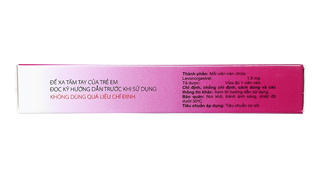 Victoria One Step 1.5mg thuốc tránh thai khẩn cấp trong vòng 72 giờ (1 vỉ x 1 viên) - 11