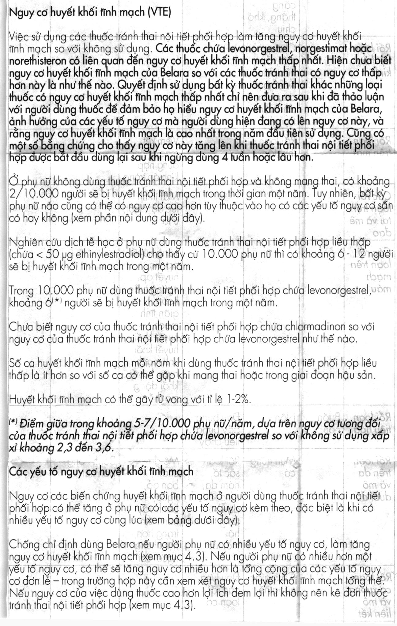 Belara 0.03mg/2mg thuốc tránh thai hằng ngày (1 vỉ x 21 viên) - 16