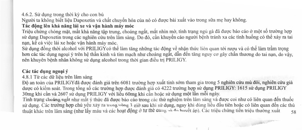 Priligy 30mg trị xuất tinh sớm (1 vỉ x 3 viên) - 11