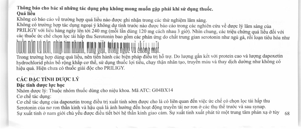 Priligy 30mg trị xuất tinh sớm (1 vỉ x 3 viên) - 22
