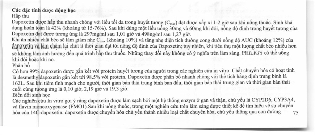 Priligy 30mg trị xuất tinh sớm (1 vỉ x 3 viên) - 30