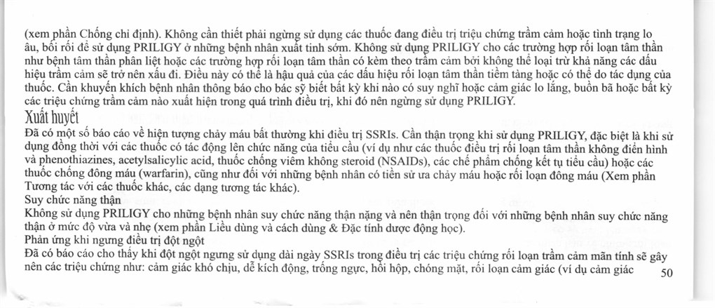 Priligy 30mg trị xuất tinh sớm (1 vỉ x 3 viên) - 41