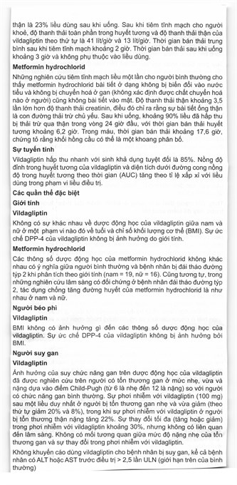Galvus Met 50mg/1000mg trị đái tháo đường tuýp 2 (6 vỉ x 10 viên) - 10