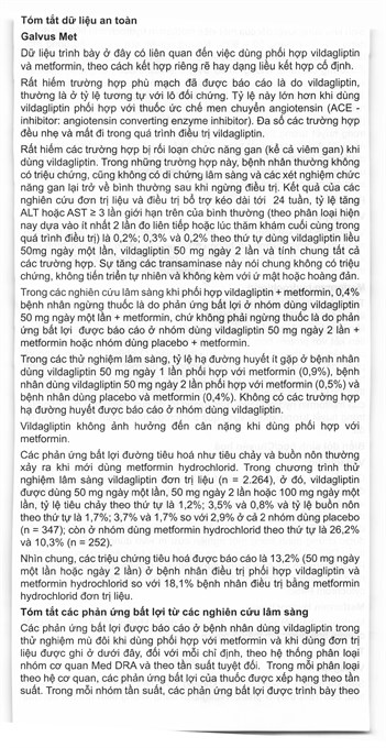 Galvus Met 50mg/1000mg trị đái tháo đường tuýp 2 (6 vỉ x 10 viên) - 24