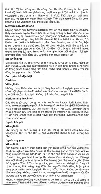 Galvus Met 50mg/500mg trị đái tháo đường