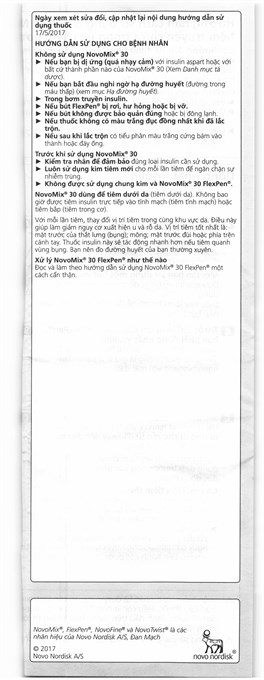 Bút tiêm NovoMix 30 FlexPen 100IU/ml trị đái tháo đường
