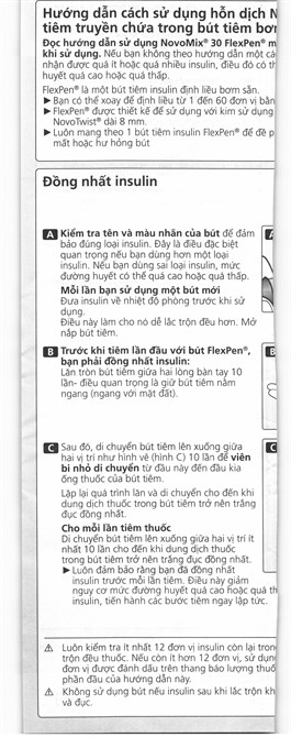 Bút tiêm NovoMix 30 FlexPen 100IU/ml trị đái tháo đường