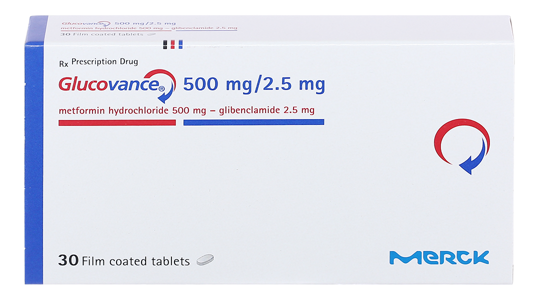 Thuốc Glucovance 500mg/2.5mg hộp 30 viên-Nhà thuốc An Khang