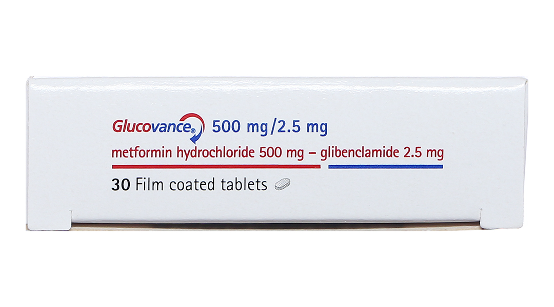 Glucovance 500mg/2.5mg trị đái tháo đường tuýp 2 (2 vỉ x 15 viên) - 07/ ...