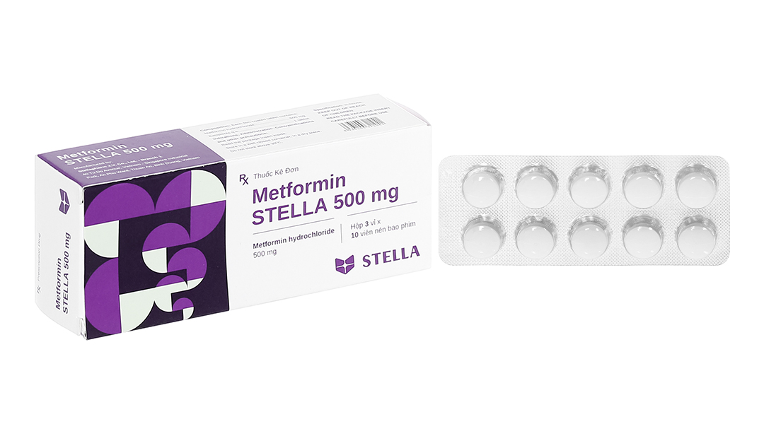 Metformin Stella 500mg trị đái tháo đường