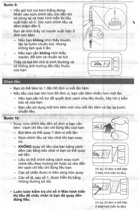 Bút tiêm Humalog Mix 75/25 KwikPen 100IU/ml trị đái tháo đường (5 cây x 3ml) - 15